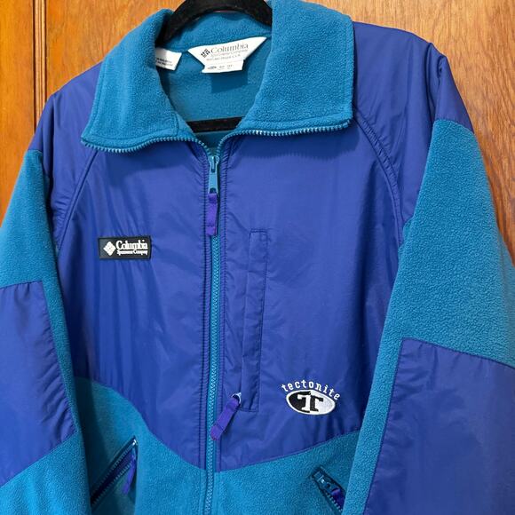 Vintage 90s Columbia Tectonite Fleece Ski Jacket Womens 14/16 Medium - Picture 2 of 9